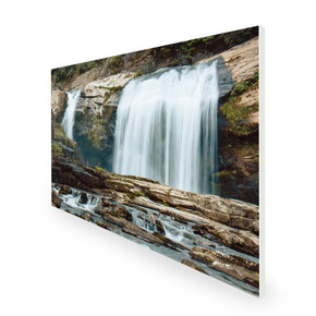 1100W Waterfalls Picture Prime Infrared Heating Panel 1100 x 700 - Electric Wall Panel Heater