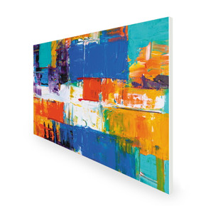 1100W Abstract Paint Picture Prime Infrared Heating Panel 1100 x 700 - Electric Wall Panel Heater