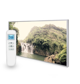 595x995 Forest Waterfall Picture Nexus Wi-Fi Infrared Heating Panel 580W - Electric Wall Panel Heater