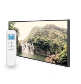 595x995 Forest Waterfall Picture Nexus Wi-Fi Infrared Heating Panel 580W - Electric Wall Panel Heater