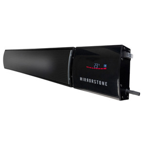 GRADE B - 3KW  Remote Wi-Fi Zenos Infrared Bar Heater Black