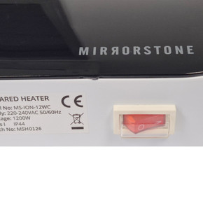 GRADE C - 1200W Ionis Remote & Wifi Bar Heater White