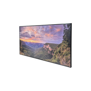 GRADE C - 700W Wild Sunset NXT Gen Infrared Heating Panel Black Frame 795 x 1195 - Electric Panel Heater