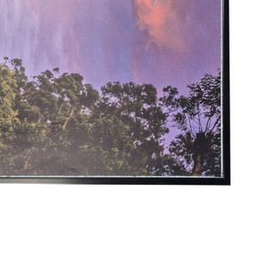 GRADE C - 700W Wild Sunset NXT Gen Infrared Heating Panel Black Frame 795 x 1195 - Electric Panel Heater