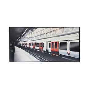 GRADE A - 700W London Underground Nexus Infrared Heating Panel Black Frame 595 x 1195 - Electric Panel Heater