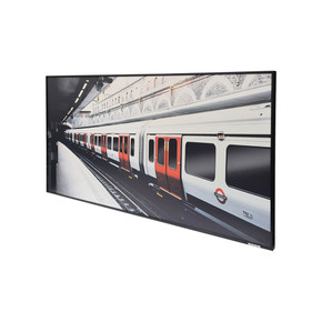 GRADE A - 700W London Underground Nexus Infrared Heating Panel Black Frame 595 x 1195 - Electric Panel Heater