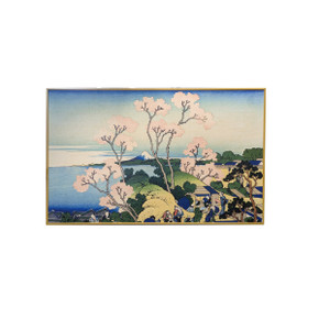 GRADE B - 580w Goten Yama Hill Nexus Infrared Heating Panel Gold Frame 595 x 995 - Electric Panel Heater