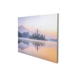 GRADE B - 700W Dreamy Lake Picture Remote Prime Infrared Heating Panel 900 x 600 - Electric Wall Panel Heater