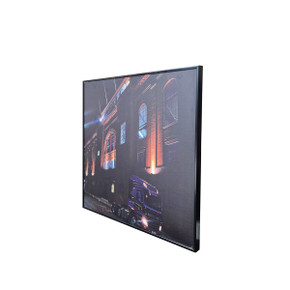 GRADE B - 350W Stadium At Night NXT Gen Infrared Heating Panel - Electric Panel Heater Black Frame