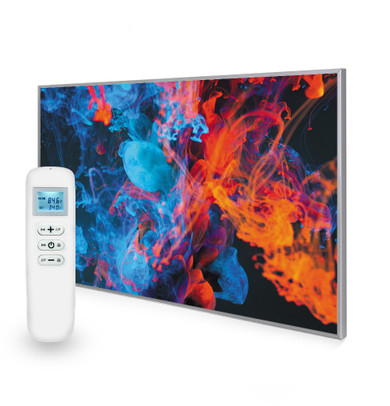 795x1195 Dancing Smoke Picture Nexus Wi-Fi Infrared Heating Panel 900W - Electric Wall Panel Heater