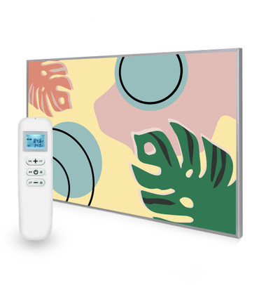 795x1195 Abstract Leaves Picture Nexus Wi-Fi Infrared Heating Panel 900W - Electric Wall Panel Heater