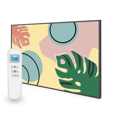 795x1195 Abstract Leaves Picture Nexus Wi-Fi Infrared Heating Panel 900W - Electric Wall Panel Heater