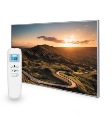 795x1195 Rural Sunset Picture Nexus Wi-Fi Infrared Heating Panel 900W - Electric Wall Panel Heater