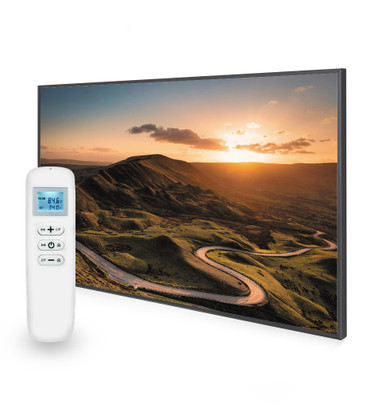 795x1195 Rural Sunset Picture Nexus Wi-Fi Infrared Heating Panel 900W - Electric Wall Panel Heater