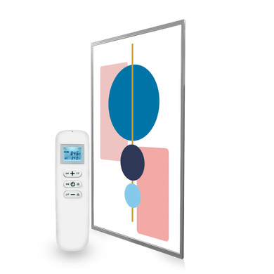 795x1195 Abstract Geometry Picture Nexus Wi-Fi Infrared Heating Panel 900W - Electric Wall Panel Heater