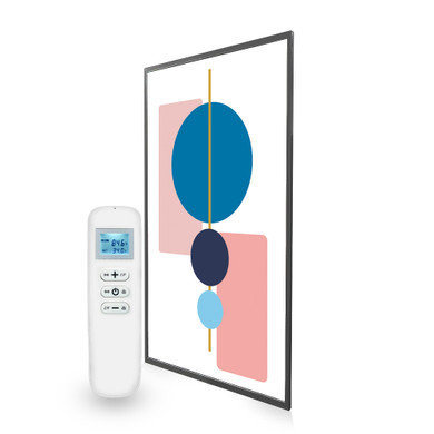 795x1195 Abstract Geometry Picture Nexus Wi-Fi Infrared Heating Panel 900W - Electric Wall Panel Heater