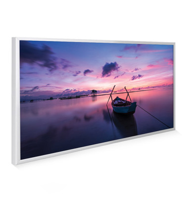 595x995 Maldives Twilight Picture NXT Gen Infrared Heating Panel 580W - White Frame - Grade A