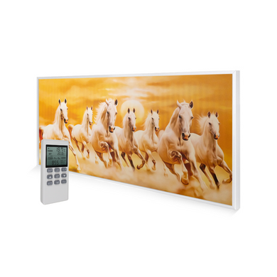 595x1195 Majestic steeds Image NXT Gen Infrared Heating Panel 700W White Frame - Grade B