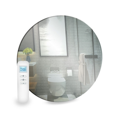320w Round Mirrored Wi-Fi Infrared Heating Panel - Electric Panel Heater