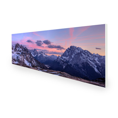 550W Mystic Mountains Picture Prime Infrared Heating Panel 1200 x 400 - Electric Wall Panel Heater