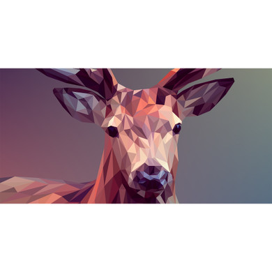 900W A Deer In Pixels Picture Prime Infrared Heating Panel 1200 x 600 - Electric Wall Panel Heater
