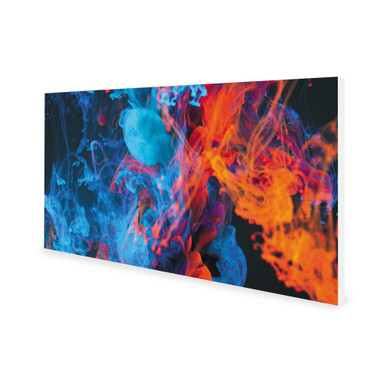 900W Dancing Smoke Picture Prime Infrared Heating Panel 1200 x 600 - Electric Wall Panel Heater