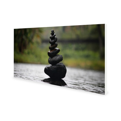 900W Water Pebbles Picture Prime Infrared Heating Panel 1200 x 600 - Electric Wall Panel Heater