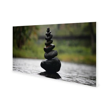 900W Water Pebbles Picture Prime Infrared Heating Panel 1200 x 600 - Electric Wall Panel Heater