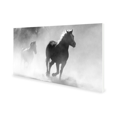900W Galloping Stallions Picture Prime Infrared Heating Panel 1200 x 600 - Electric Wall Panel Heater