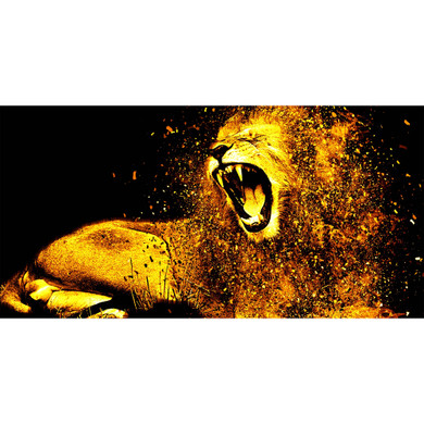 900W Roaring Lion Picture Prime Infrared Heating Panel 1200 x 600 - Electric Wall Panel Heater