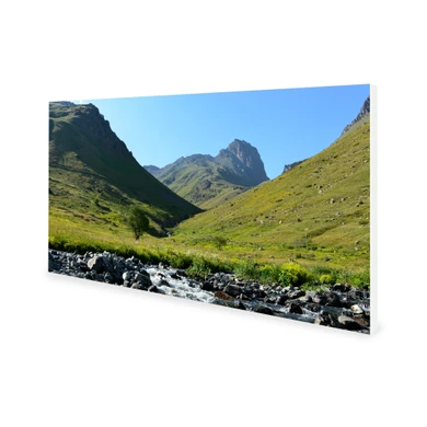 900W Glacial Brook Picture Prime Infrared Heating Panel 1200 x 600 - Electric Wall Panel Heater