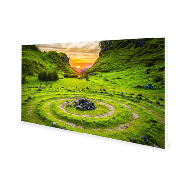 900W Mysterious Cairn Picture Prime Infrared Heating Panel 1200 x 600 - Electric Wall Panel Heater