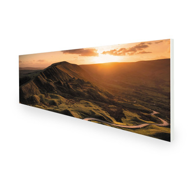 550W Rural Sunset Picture Prime Infrared Heating Panel 1200 x 400 - Electric Wall Panel Heater