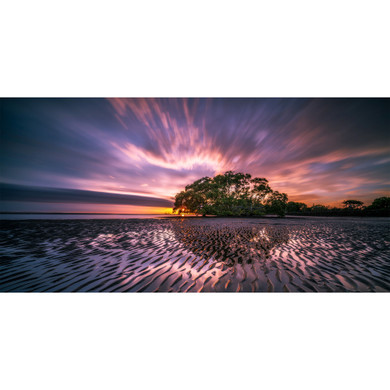 900W Washing Landscape Picture Prime Infrared Heating Panel 1200 x 600 - Electric Wall Panel Heater