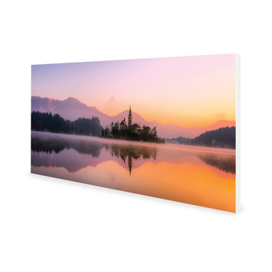 900W Dreamy Lake  Picture Prime Infrared Heating Panel 1200 x 600 - Electric Wall Panel Heater
