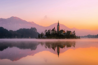 300W Dreamy Lake  Picture Prime Infrared Heating Panel 600 x 400 - Electric Wall Panel Heater