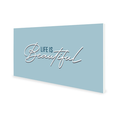 900W Life Is Beautiful Picture Prime Infrared Heating Panel 1200 x 600 - Electric Wall Panel Heater