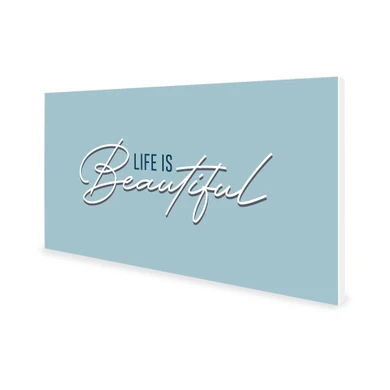 900W Life Is Beautiful Picture Prime Infrared Heating Panel 1200 x 600 - Electric Wall Panel Heater