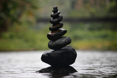 300W Water Pebbles Picture Prime Infrared Heating Panel 600 x 400 - Electric Wall Panel Heater