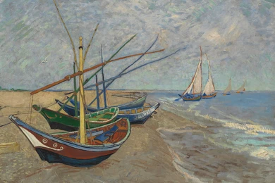 300W Fishing Boats on the Beach at Saintes Maries Picture Prime Infrared Heating Panel 600 x 400 - Electric Wall Panel Heater