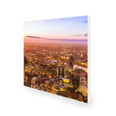450W London Skyline Picture Prime Infrared Heating Panel 600 x 600 - Electric Wall Panel Heater