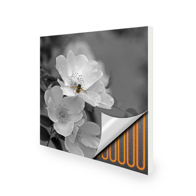 450W Pollination Picture Prime Infrared Heating Panel 600 x 600 - Electric Wall Panel Heater