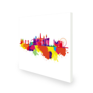 450W London Skyline Splash Picture Prime Infrared Heating Panel 600 x 600 - Electric Wall Panel Heater