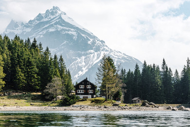 700W Swiss Chalet Picture Prime Infrared Heating Panel 900 x 600 - Electric Wall Panel Heater