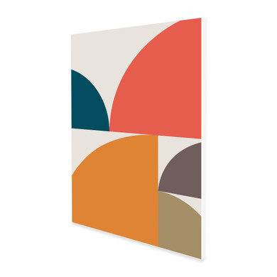 700W Abstract Circles Picture Prime Infrared Heating Panel 900 x 600 - Electric Wall Panel Heater