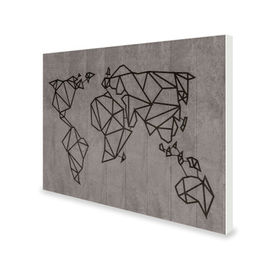 700W World Map Picture Prime Infrared Heating Panel 900 x 600 - Electric Wall Panel Heater