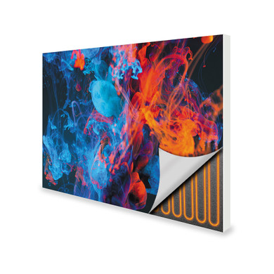 700W Dancing Smoke Picture Prime Infrared Heating Panel 900 x 600 - Electric Wall Panel Heater