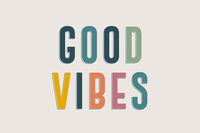 700W Good Vibes Picture Prime Infrared Heating Panel 900 x 600 - Electric Wall Panel Heater