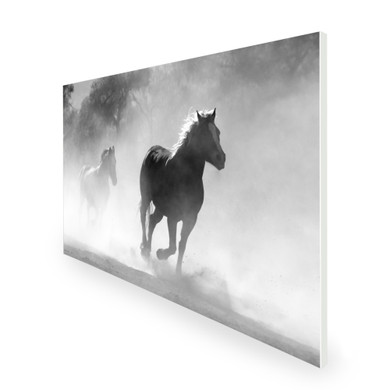 1100W Galloping Stallions Picture Prime Infrared Heating Panel 1100 x 700 - Electric Wall Panel Heater