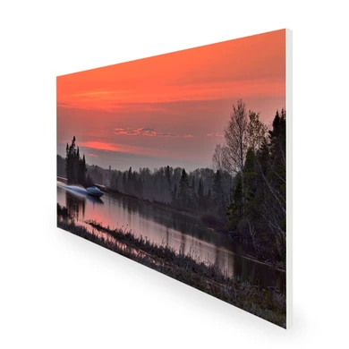 1100W Bayou Cruise Picture Prime Infrared Heating Panel 1100 x 700 - Electric Wall Panel Heater